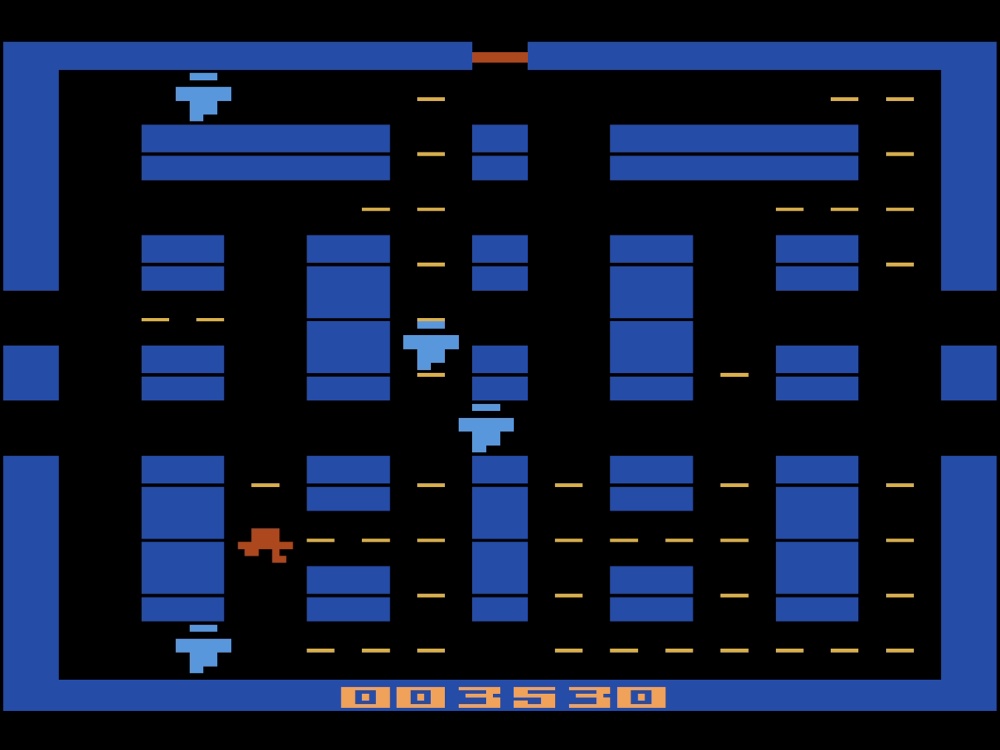 Gameplay of Lock N Chase for Atari 2600